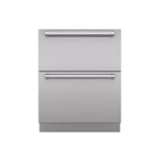 Sub-Zero Integrated Stainless Steel 27" Drawer Panels with Pro Handles Pro Handle