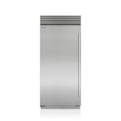 Sub-Zero Classic Series 36 Inch Wide 20.6 Cu. Ft. Built-In Energy Star Column Freezer with Left Handed Door and LED Lighting Classic Stainless