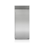 Sub-Zero Classic Series 36 Inch Wide 20.6 Cu. Ft. Built-In Energy Star Column Freezer with Right Handed Door and Removable Ice Bin Classic Stainless