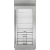 Sub-Zero Classic Series 36 Inch Wide 22.9 Cu. Ft. Column Refrigerator with Right Handed Door and Adjustable Shelves - High Altitude Model Classic Stainless