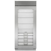 Sub-Zero Classic Series 36 Inch Wide 22.9 Cu. Ft. Column Refrigerator with Left Handed Door and Split Climate™ Cooling System Classic Stainless