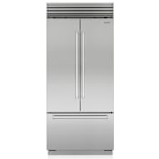 Sub-Zero Over-and-Under 36 Inch Wide 20.5 Cu. Ft. French Door Refrigerator with Split Climate™ Cooling System Classic Stainless