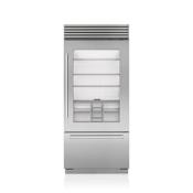 Sub-Zero Classic Series 36 Inch Wide 25.5 Cu. Ft. Bottom Freezer Refrigerator with Right Handed Door and Automatic Ice Maker with Removable Ice Basket Classic Stainless
