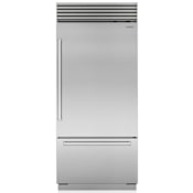 Sub-Zero Classic Series 36 Inch Wide 20.5 Cu. Ft. Energy Star Certified Bottom Freezer Refrigerator with Right Handed Door and Internal Water Dispenser Classic Stainless