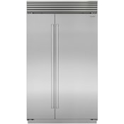 Sub-Zero Classic Series 48 Inch Wide 28.8 Cu. Ft. Side By Side Refrigerator with Split Climate™ Cooling System and Professional Style Handles Classic Stainless