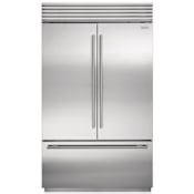 Sub-Zero Over-and-Under 48 Inch Wide 28.9 Cu. Ft. French Door Refrigerator with Adjustable Door Bins Classic Stainless