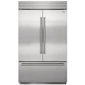 Sub-Zero Over-and-Under 48 Inch Wide 28.9 Cu. Ft. French Door Refrigerator with Split Climate™ Cooling System Classic Stainless