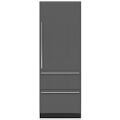 Sub-Zero Designer Series 30 Inch Wide 16.4 Cu. Ft. Panel Ready Energy Star Certified All Fridge Refrigerator with Right Handed Door and Adjustable Deli Drawer Panel Ready