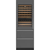Sub-Zero Designer Series 30 Inch Wide 86 Bottle Capacity Built-In Wine Cooler with Dual Zone Cooling and Left Handed Door - High Altitude Model Panel Ready