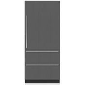 Sub-Zero Designer Series 36 Inch Wide 19.6 Cu. Ft. Panel Ready Bottom Freezer Refrigerator with Right Handed Door and Customizable Lighting and Humidity Panel Ready