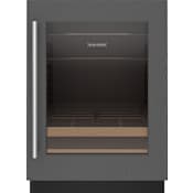 Sub-Zero Designer Series 24 Inch Wide 8 Bottle Capacity 155 Can Capacity Energy Star Rated Beverage Center with UV-Resistant Glass Door Panel Ready