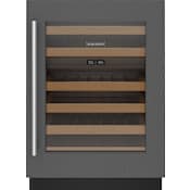 Sub-Zero Designer Series 24 Inch Wide 42 Bottle Capacity Built-In Wine Cooler with Full Extension Racks Panel Ready