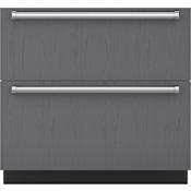 Sub-Zero 36 Inch Wide 6.3 Cu. Ft. Refrigerator / Freezer Drawers Overlay / Panel Ready