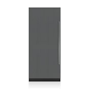 Sub-Zero Designer Series 36 Inch Wide 19.4 Cu. Ft. Built-In Panel Ready Energy Star Column Freezer with Left Handed Door Panel Ready