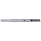 Sugatsune 20 Inch Full Extension Ball Bearing Drawer Slides with 77 Pound Weight Capacity and Soft Close - Pair Satin Stainless