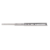 Sugatsune ESR3 Series 20 Inch Full Extension Side Mount Ball Bearing Drawer Slide with 75 Lbs. Weight Capacity - Pair Stainless Steel