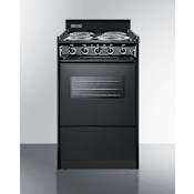 Summit 20 Hardwired Electric Range Black