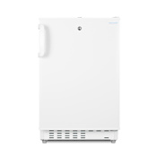 Summit Accucold 20 Inch Wide 2.68 Cu. Ft. Compact Refrigerator with Adjustable Shelves in White White