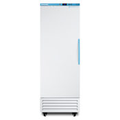 Summit Accucold 28 Inch Wide 14.83 Cu. Ft. Medical Freezer with Microprocessor Control Panel - Left Swing Door White