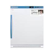 Summit Accucold Momcube 24 Inch Wide 3.88 Cu. Ft. Medical Freezer with Self Closing Door White