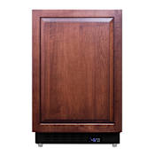 Summit 21 Inch Wide 2.68 Cu. Ft. Built-In / Free Standing Upright Compact Freezer with Temperature Alarm and Black Toe Kick Panel Ready