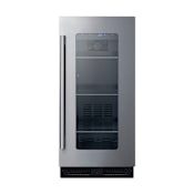 Summit 15 Inch Wide 23 Bottle Capacity Wine Cooler Stainless Steel