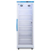 Summit Performance 28 Inch Wide 18 Cu. Ft. Vaccine Refrigerator with Glass Door and Antimicrobial Handle White