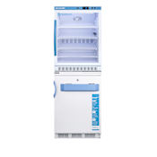 Summit Accucold 24 Inch Wide 9.2 Cu. Ft. Medical Refrigerator with Freezer White