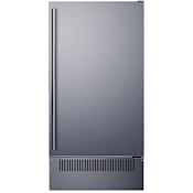 Summit 18 Inch Wide Built-In Undercounter Ice Machine with 60 Lbs. Daily Ice Production and Weatherproof Design Stainless Steel