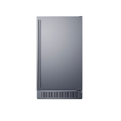 Summit 18 Inch Wide Built-In Undercounter Ice Machine with 60 Lbs. Daily Ice Production, ADA Compliant Design, and Built-in Pump Stainless Steel