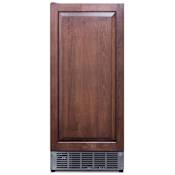 Summit 15 Inch Wide 25 Lbs. Capacity Built-In Commercial Clear Ice Maker with 45 Lbs. Daily Ice Production and Stainless Cabinet/Toe Kick Panel Ready