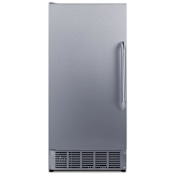 Summit 15 Inch Wide 25 Lbs. Capacity Built-In Commercial ADA Compliance Clear Ice Maker with 45 Lbs. Daily Ice Production and Insulated Storage Bin Stainless Steel