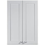 Summit 21 Inch Wide x 30 Inch Tall Double Door Wall Cabinet with Concealed Hinges and Easy Adjusting White