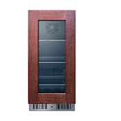Summit 15 Inch Wide 96 Can Capacity Panel Ready Left Hinge Beverage Cooler with Digital Controls and LED Lights Panel Ready