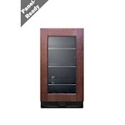 Summit 18 Inch Wide 100 Can Capacity Panel Ready Wine and Beverage Cooler with Digital Controls and LED Lights Panel Ready