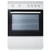 Summit 24 Inch Wide 2.4 Cu. Ft. Capacity Free Standing Electric Range with Storage Drawer White