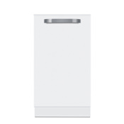 Summit 18 Inch Wide 8 Place Setting Built-In Top Control Dishwasher with ADA Compliant Design and Touch Controls White