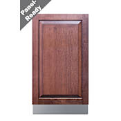 Summit 18 Inch Wide 8 Place Setting Built-In Top Control Dishwasher with Delay Start Panel Ready