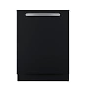 Summit 24 Inch Wide 10 Place Setting Energy Star Rated Built-In Top Control Dishwasher with Automatic Detergent Detection Black