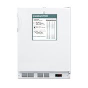 Summit Accucold 24 Inch Wide 5.5 Cu. Ft. ADA Compliant General Purpose Medical Refrigerator White