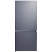 Summit 30 Inch Wide 16.1 Cu. Ft. Left Hinge Energy Star Certified Bottom Freezer Refrigerator with Icemaker and LED Lighting Stainless Steel