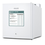 Summit Accucold 19 Inch Wide 1.4 Cu. Ft. Capacity Upright Freezer White