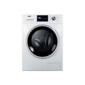 Summit 24 Inch Wide 2.7 Cu. Ft. Energy Star Certified Front Loading Washing Machine with Digital Touchscreen Controls White