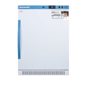 Summit Momcube 23 Inch Wide 6 Cu. Ft. Breast Milk Storage Refrigerator with 4 Adjustable Shelves White