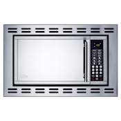 Summit 24 Inch Wide 0.9 Cu. Ft. 900 Watt Built-In Microwave Stainless Steel