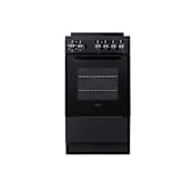 Summit 20 Inch Wide 1.87 Cu. Ft. Free Standing Electric Range with Removable Backguard and Viewing Window Black