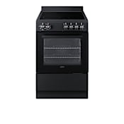 Summit 24 Inch Wide 2.44 Cu. Ft. Free Standing Electric Range with Interior Light and Adjustable Racks Black