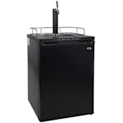 Summit 24 Inch Wide 6 Cu. Ft. Single Tap Kegerator with Digital Controls Black