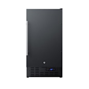 Summit 18 Built-In Freezer with Lock - Stainless Steel Black