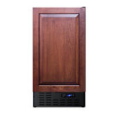 Summit 20 Inch Wide 2.7 Cu. Ft. Built-In / Free Standing Panel Ready Upright Compact Freezer with Digital Display Panel Ready